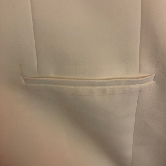 Zara White Button Down Tuxedo Halter Mini Dress - Picture 10 of 10